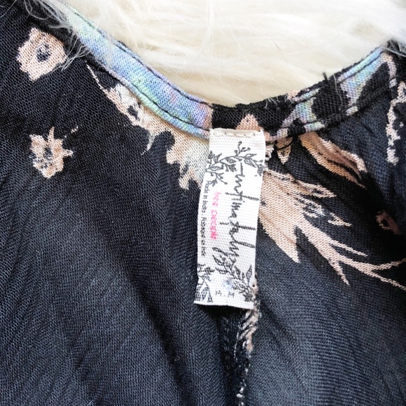 Free People Floral Crop Top - Picture 4 of 6